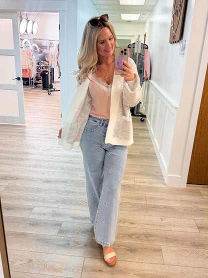 Risen Kayla Tummy Control Wide Leg Jeans - Light Wash (Non-Distressed)