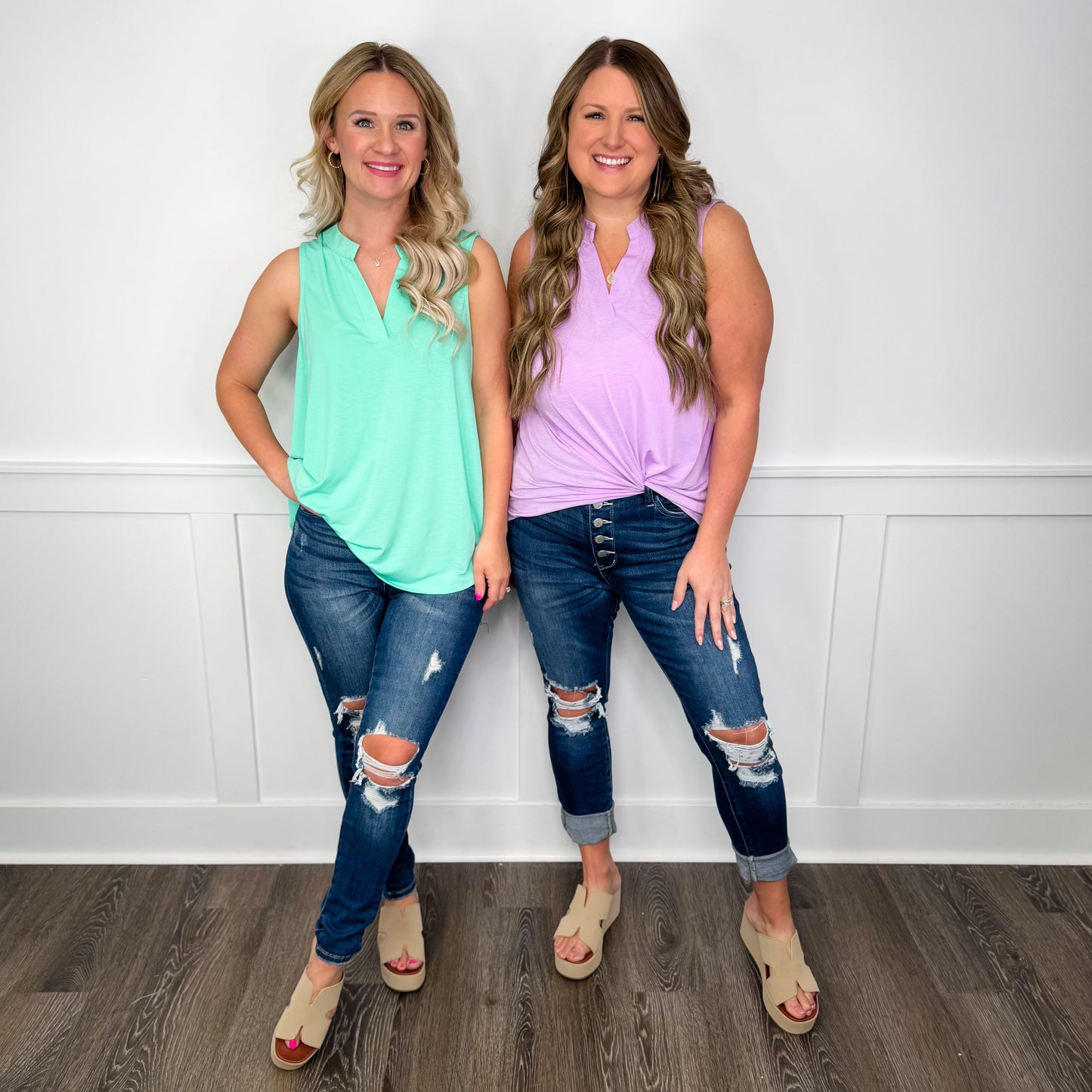 Judy Blue Emerson Distressed High-Rise Button Fly Skinny Dark Wash Jeans