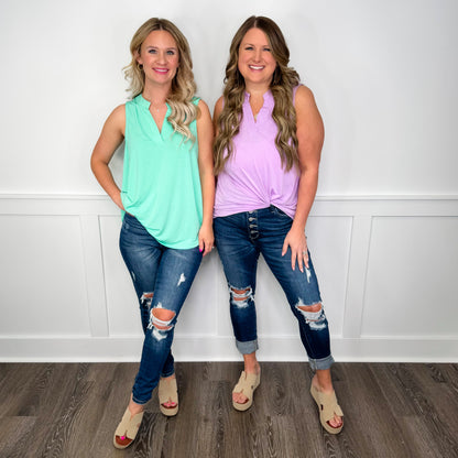 Judy Blue Emerson Distressed High-Rise Button Fly Skinny Dark Wash Jeans