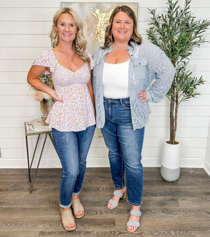 Judy Blue Lindsey "Butt Lifting" High-Rise Slim Straight Leg Jeans