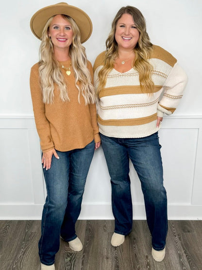 Judy Blue Hazel Tummy Control Mid-Rise Straight Leg Dark Wash Jeans - 2 options!