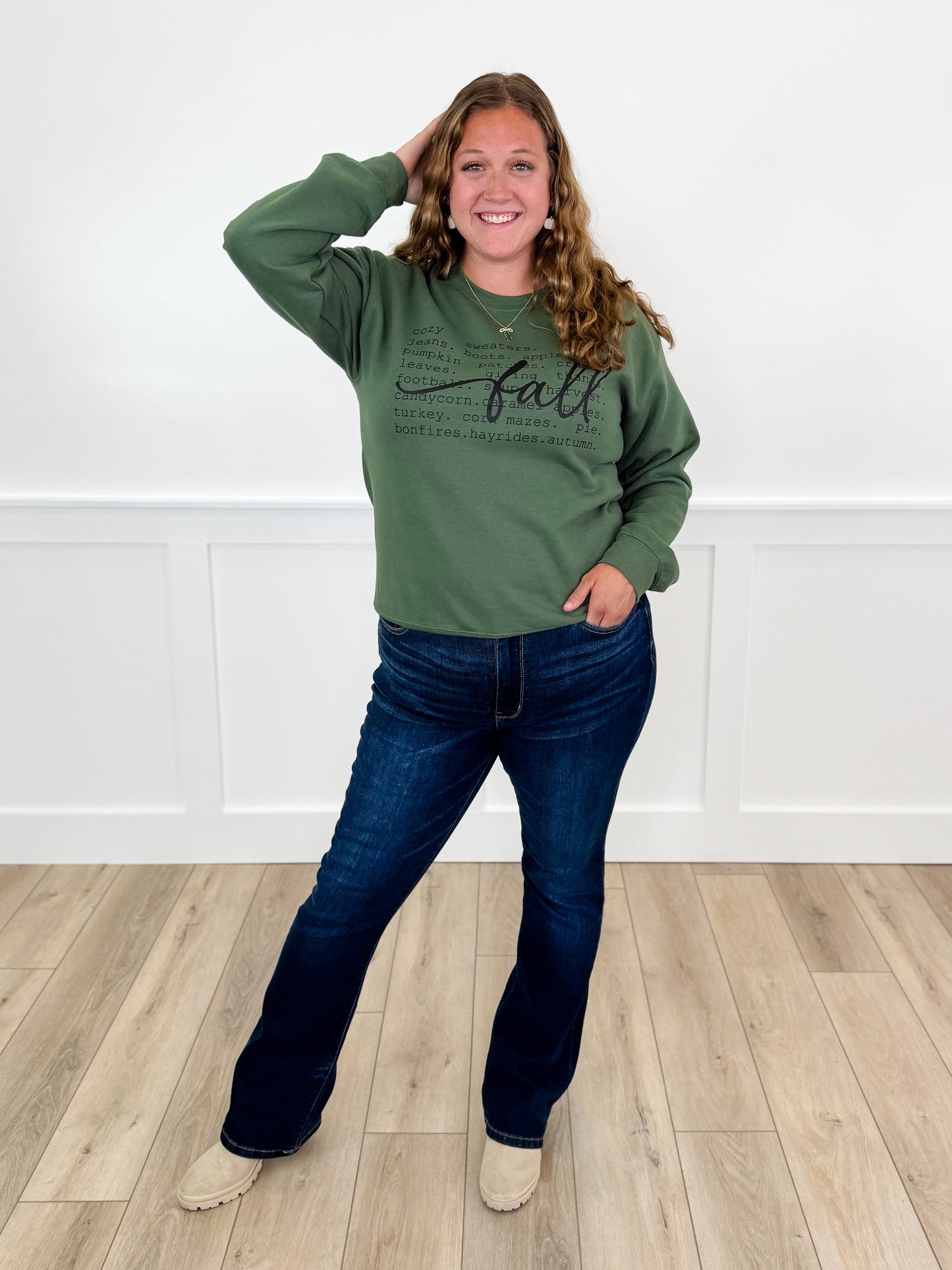 Judy Blue Trish Mid-Rise Bootcut Dark Wash Jeans