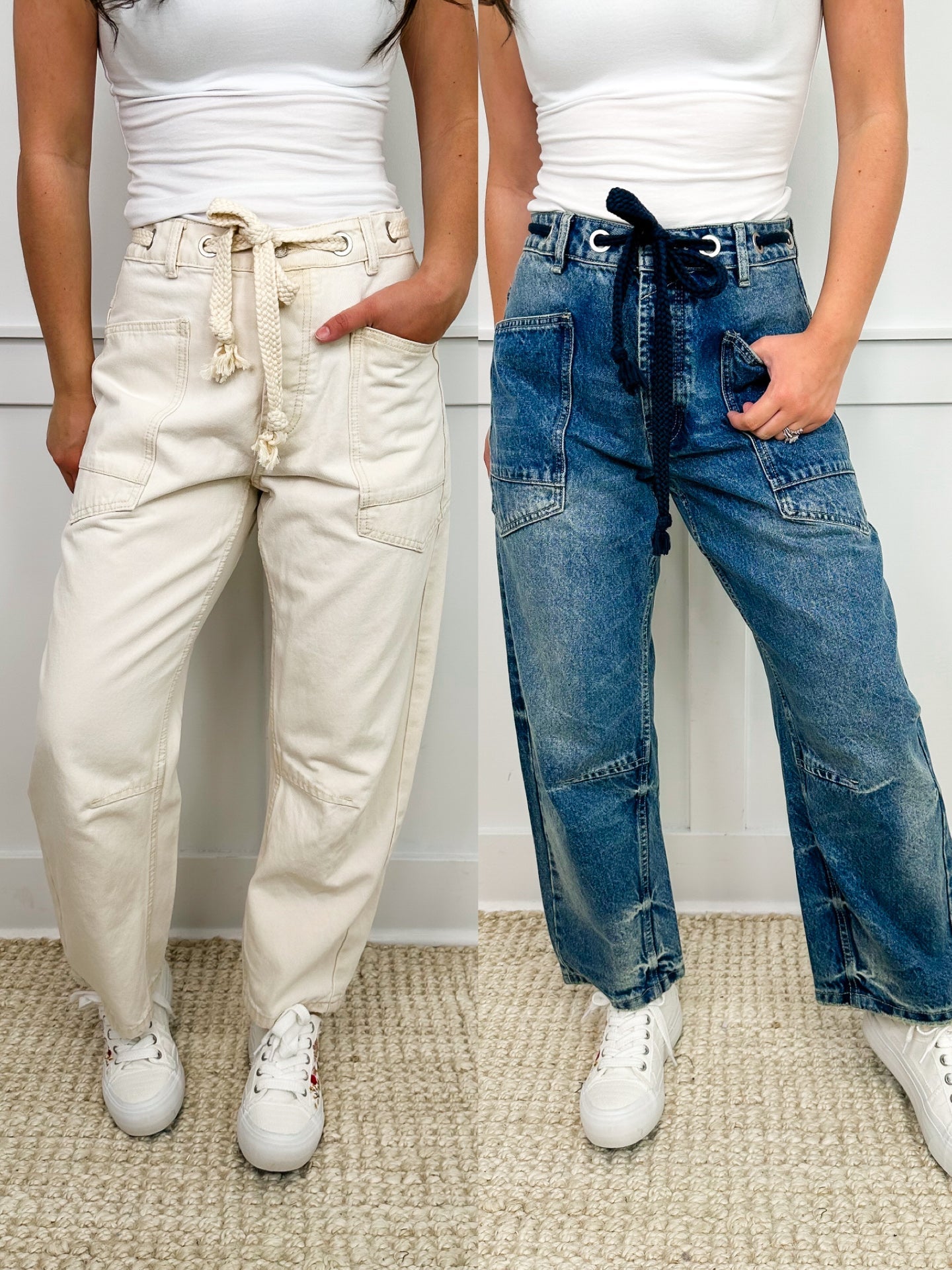 Tonight We Party High-Rise Cotton Blend Avery Mae Barrel Jeans - 3 colors!