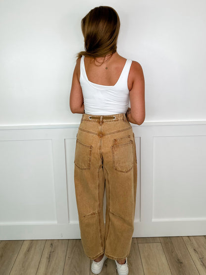 Tonight We Party High-Rise Cotton Blend Avery Mae Barrel Jeans - 3 colors!