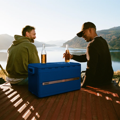 55QT Collapsible Cooler Box, Portable Ice Chest for Camping & Picnics