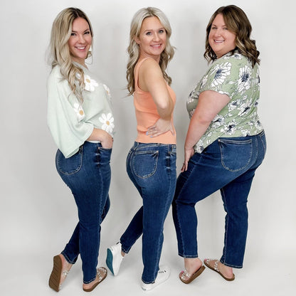 Judy Blue Lindsey "Butt Lifting" High-Rise Slim Straight Leg Jeans